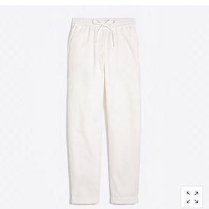 J crew factory white linen drawstring pants